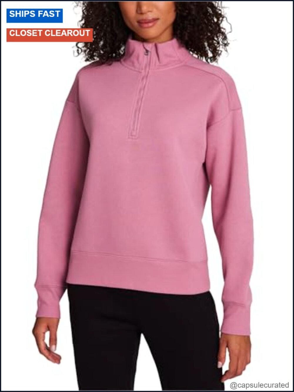 Supersoft Fleece Half-zip, Relaxed Fit, Midweight Cotton-Poly Fleece